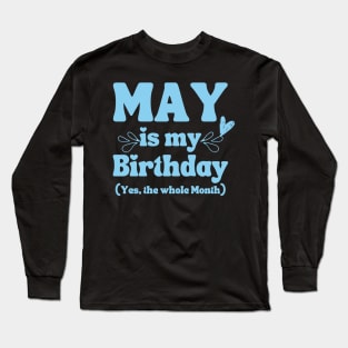 May Birthday Long Sleeve T-Shirt